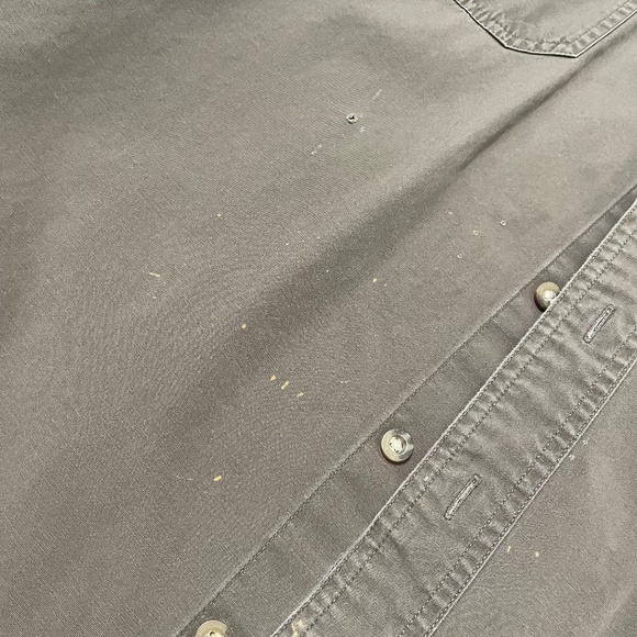 Carhartt Work Shirt Olive Green Button Down Shirt/Shacket 100% Cotton XXL Men’s - Picture 6 of 14